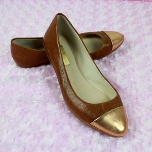 Louise et Cie women brown/ Gold size 7 ballet flat